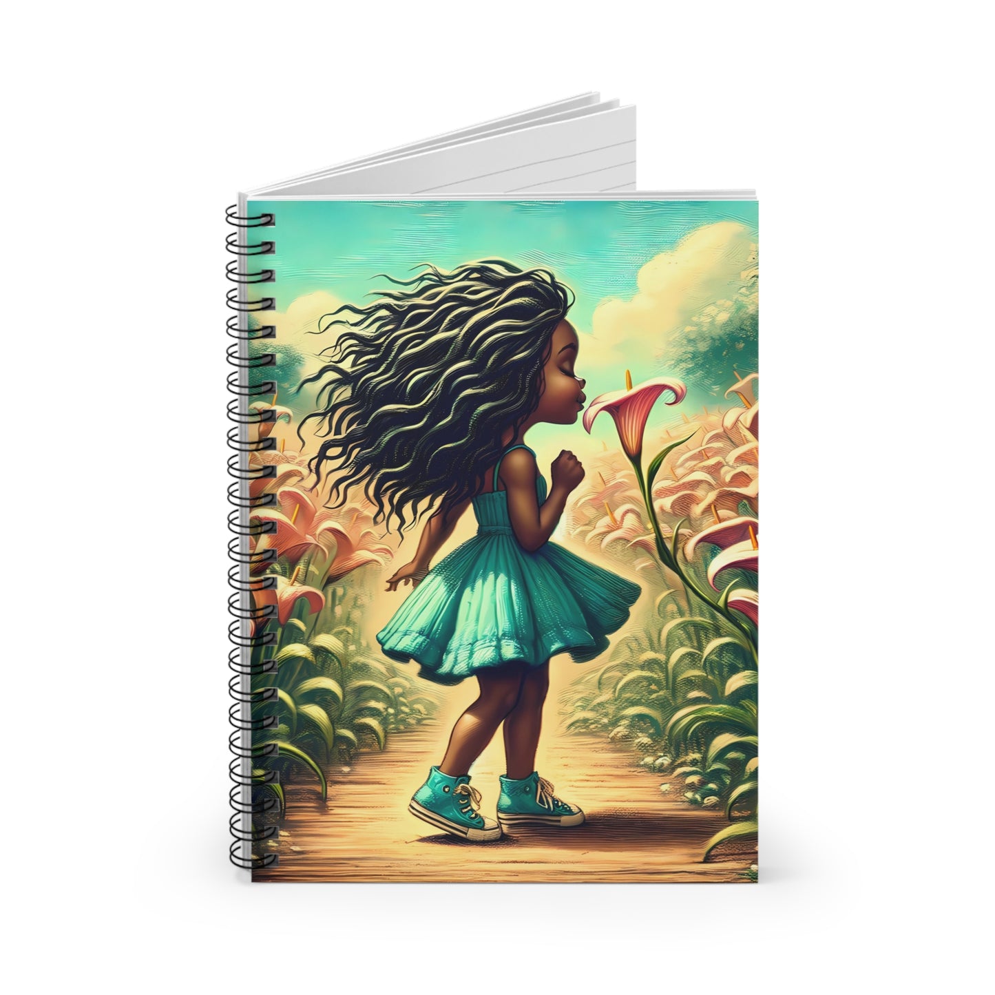 Lily  Girl Spiral Notebook - Ruled Lines | Perfect for School & Journaling