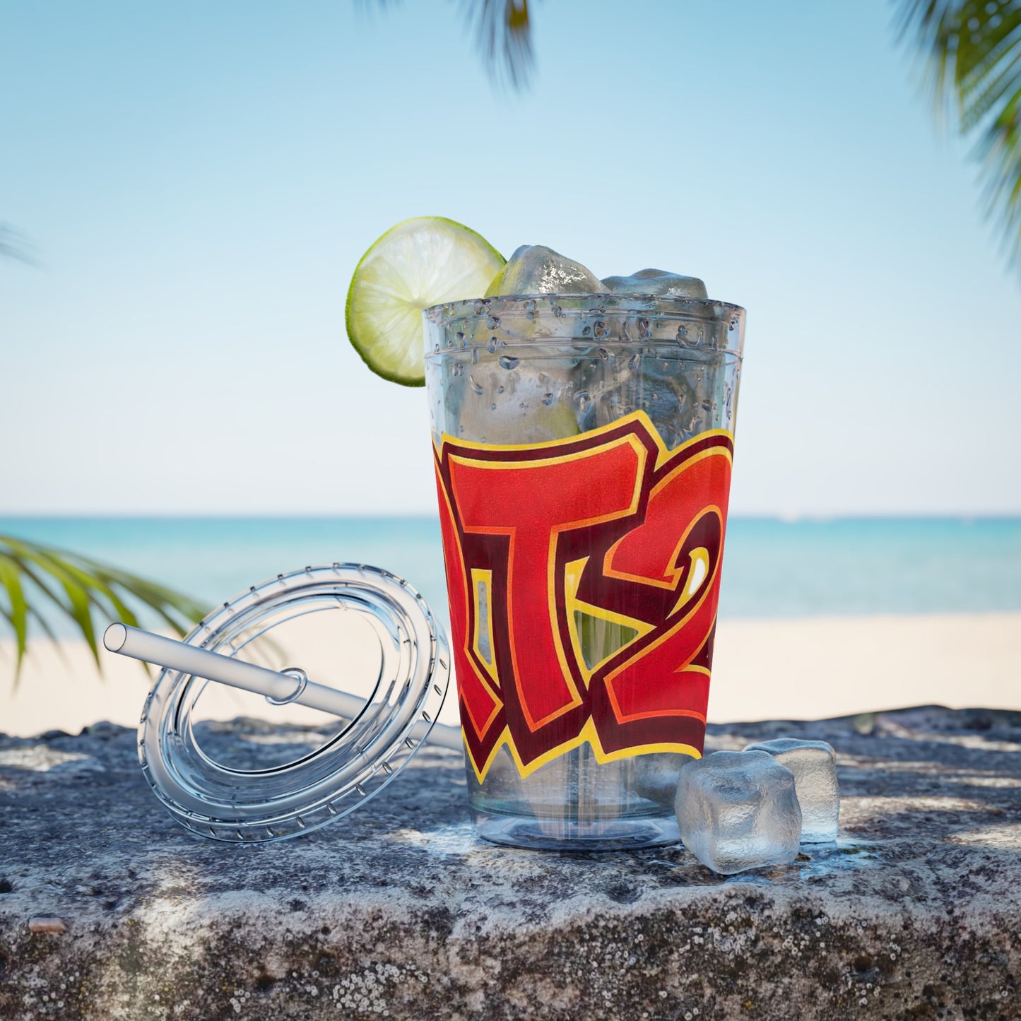 QT2 Tumbler - Vibrant Travel Mug with Straw