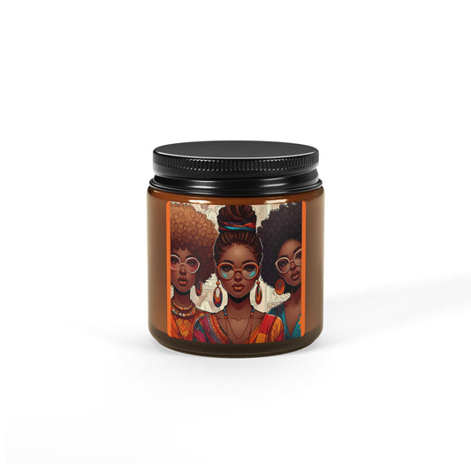 Empowerment Scented Soy Candle - Multi-Size Amber Jar