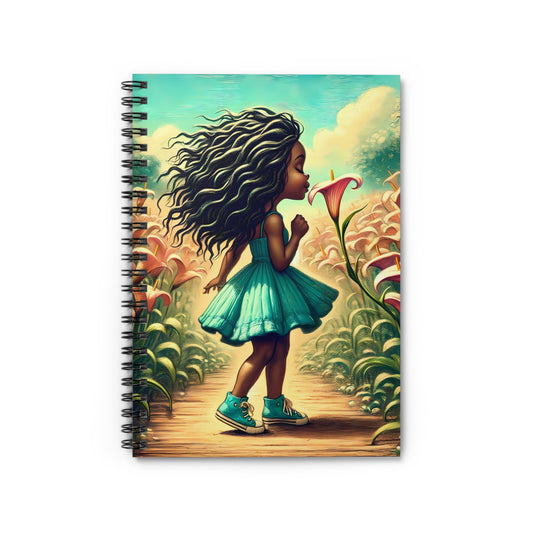 Lily  Girl Spiral Notebook - Ruled Lines | Perfect for School & Journaling