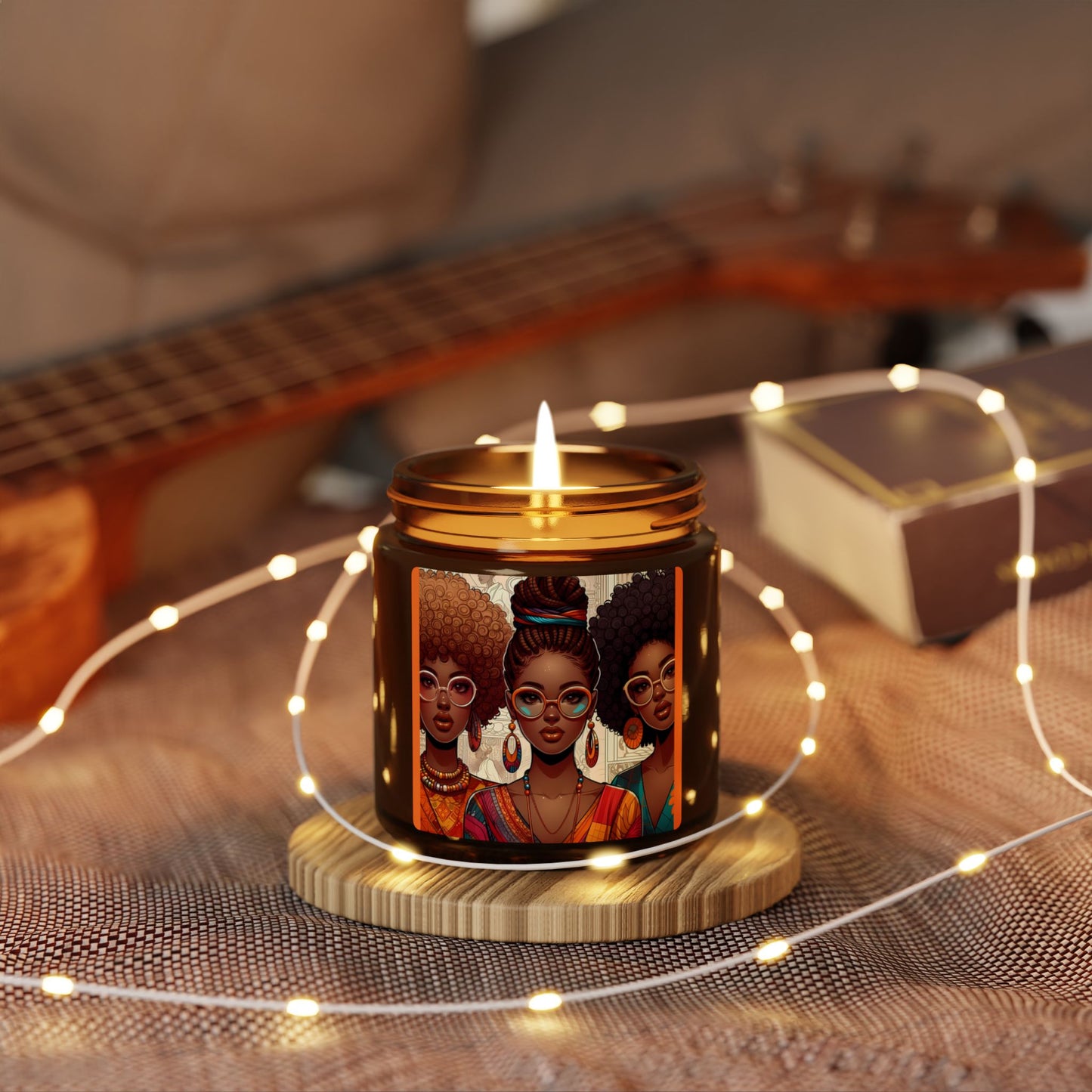 Empowerment Scented Soy Candle - Multi-Size Amber Jar